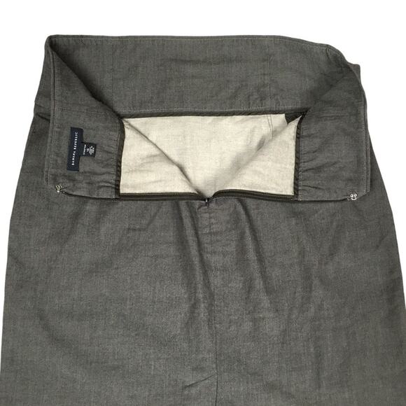 Banana Republic Pencil Skirt Straight Grey Wool Blend Women's 14 Career Work - Picture 9 of 9